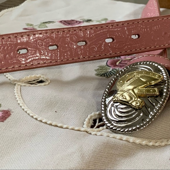 Equestrian Leather Tooled Belt - Picture 6 of 12